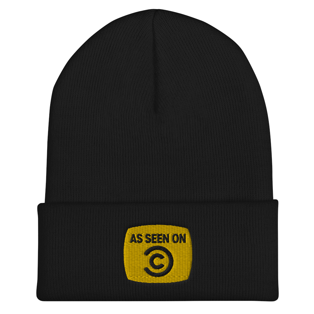 As Seen On Comedy Central Logo Embroidered Beanie