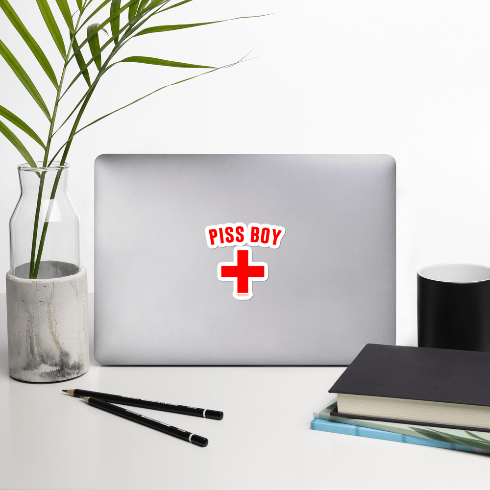 As Seen On Comedy Central Piss Boy Die Cut Sticker - Paramount Shop