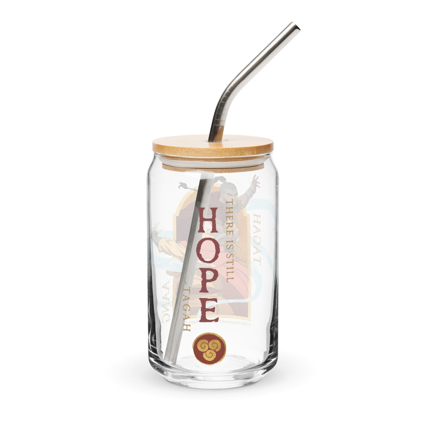 Avatar Aang: The Last Airbender Can-Shaped Glass Aang and Tagah - Paramount Shop