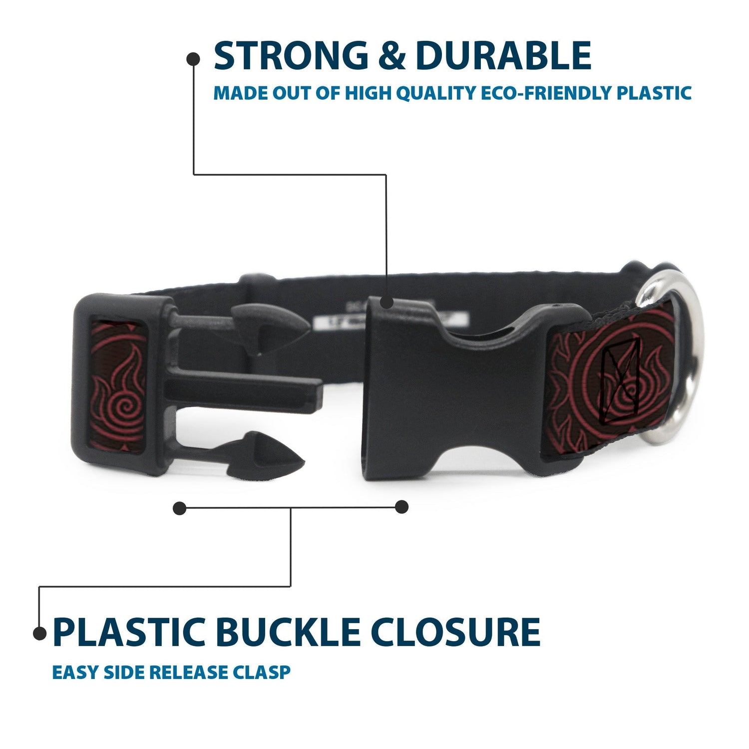 Avatar Fire Element Symbol Plastic Clip Pet Collar - Paramount Shop