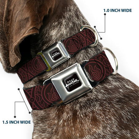 Avatar: Last Airbender Fire Element Seatbelt Buckle Dog Collar - Paramount Shop