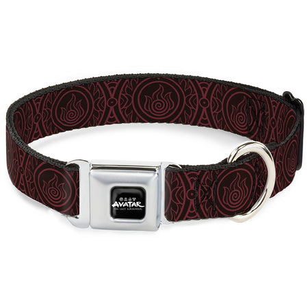 Avatar: Last Airbender Fire Element Seatbelt Buckle Dog Collar - Paramount Shop