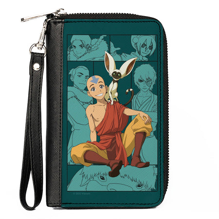 Avatar: The Last Airbender Aang and Momo Zip Around Wallet - Paramount Shop