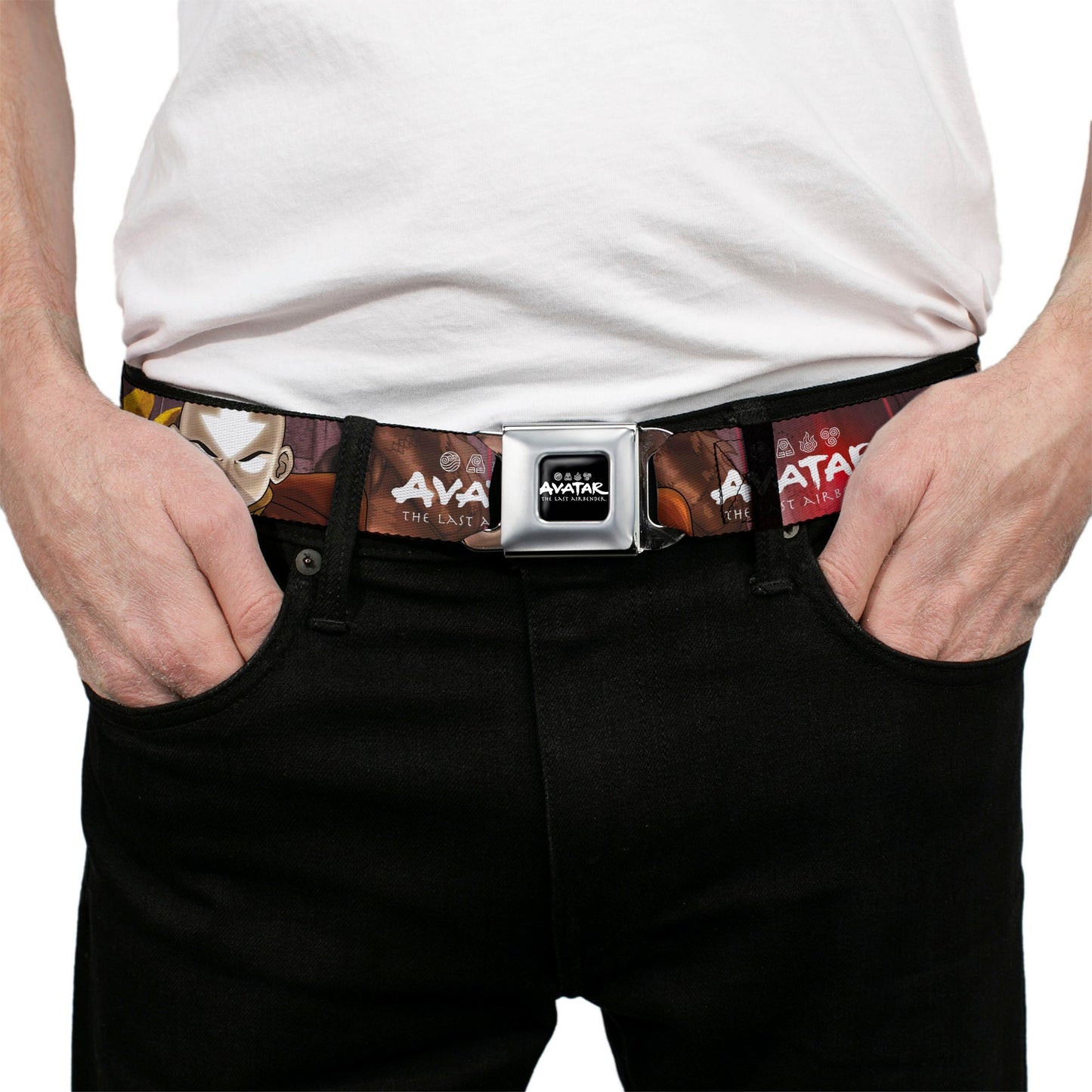 Avatar: The Last Airbender Aang Close - Up Logo Seatbelt Belt - Paramount Shop