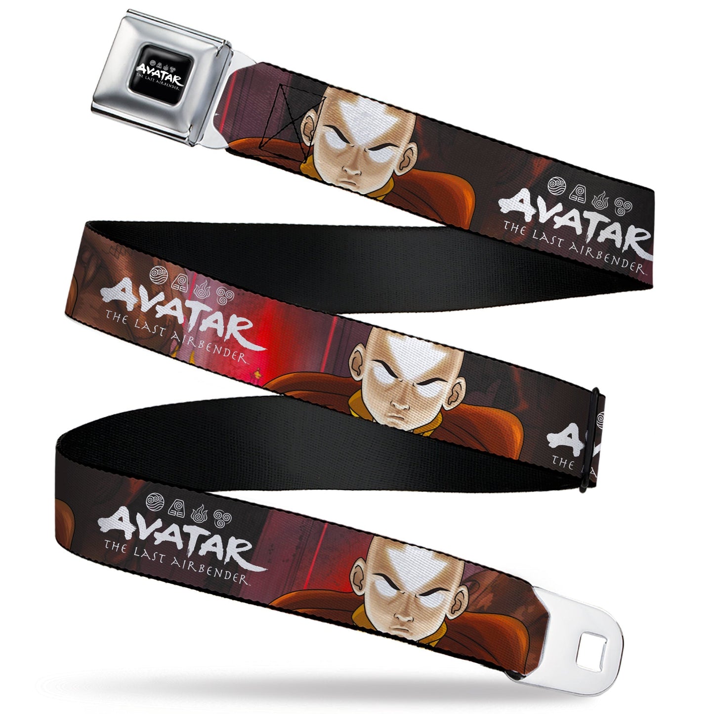Avatar: The Last Airbender Aang Close - Up Logo Seatbelt Belt - Paramount Shop
