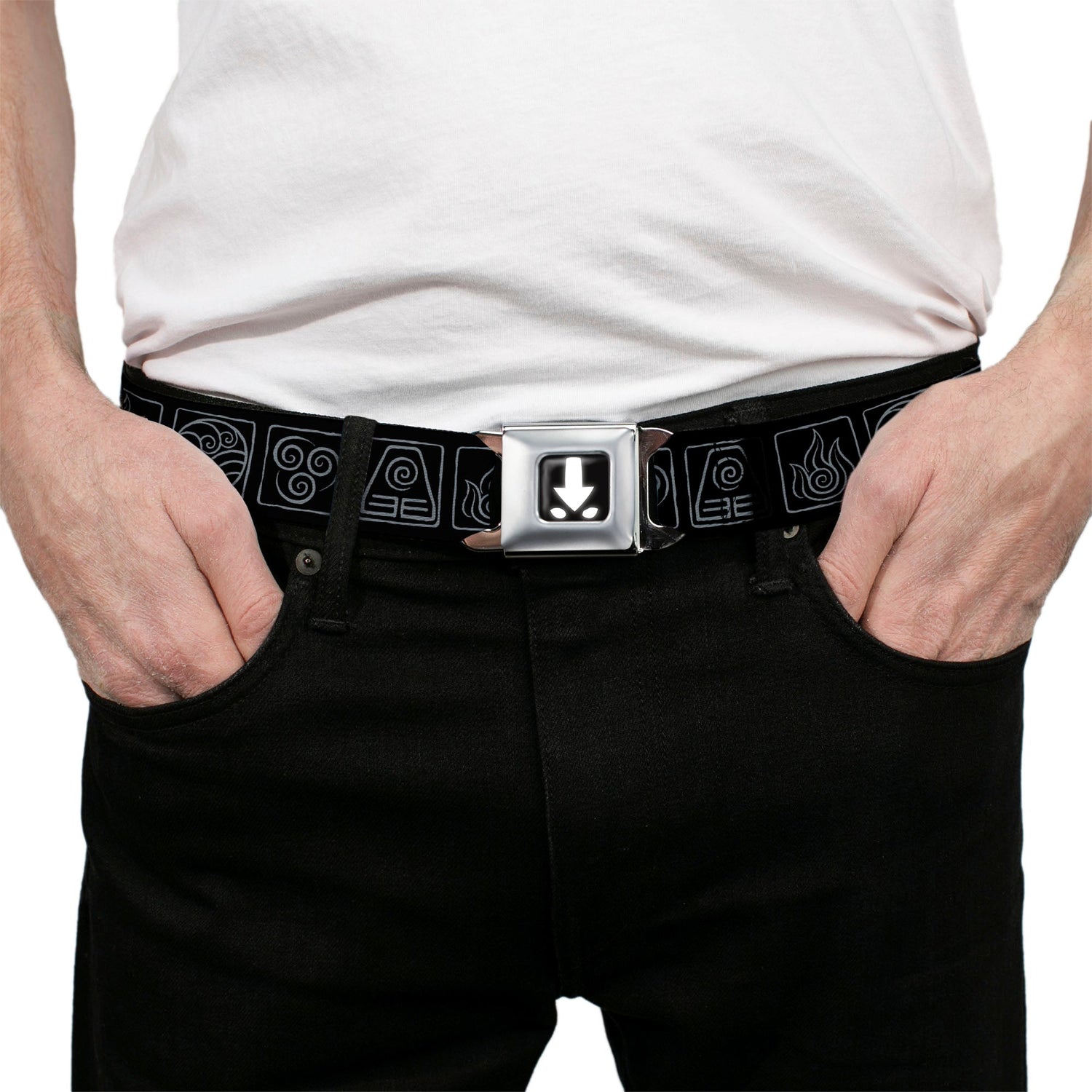 Avatar: The Last Airbender Aang Elements Seatbelt Belt - Paramount Shop