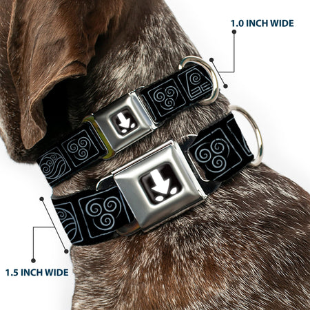 Avatar: The Last Airbender Aang Elements Seatbelt Dog Collar - Paramount Shop