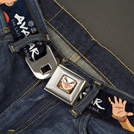 Avatar: The Last Airbender Aang Face and Logo Seatbelt Belt - Paramount Shop