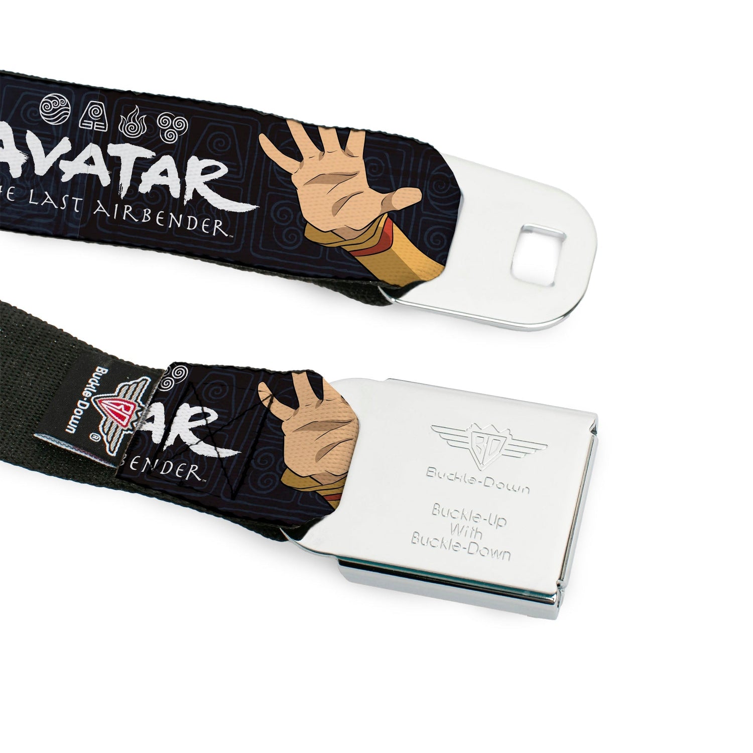 Avatar: The Last Airbender Aang Face and Logo Seatbelt Belt - Paramount Shop