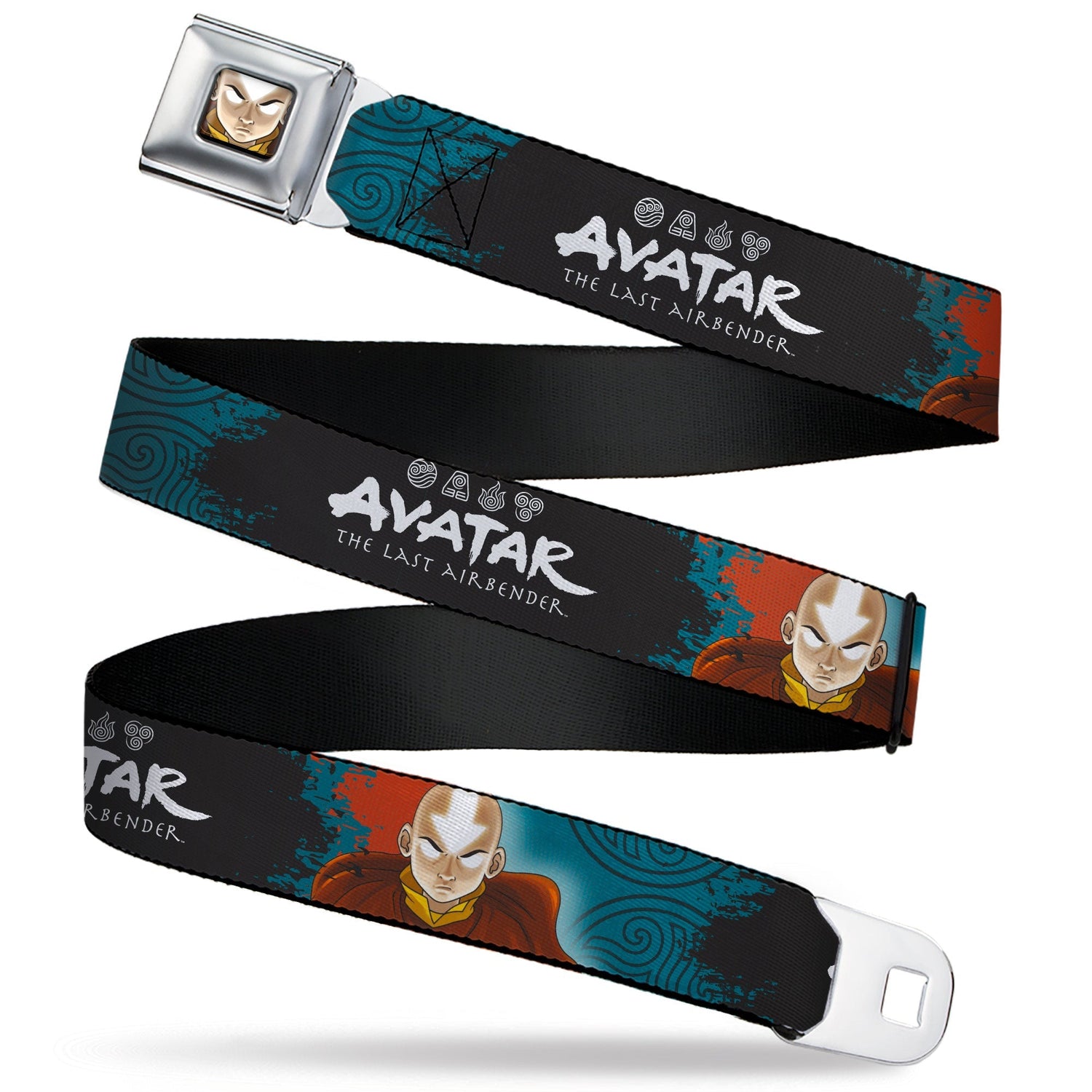 Avatar: The Last Airbender Aang Face Graphic Seatbelt Belt - Paramount Shop