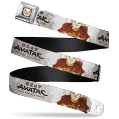 Avatar: The Last Airbender Aang Face & Logo Seatbelt Belt - Adult Reg (30"-44")
