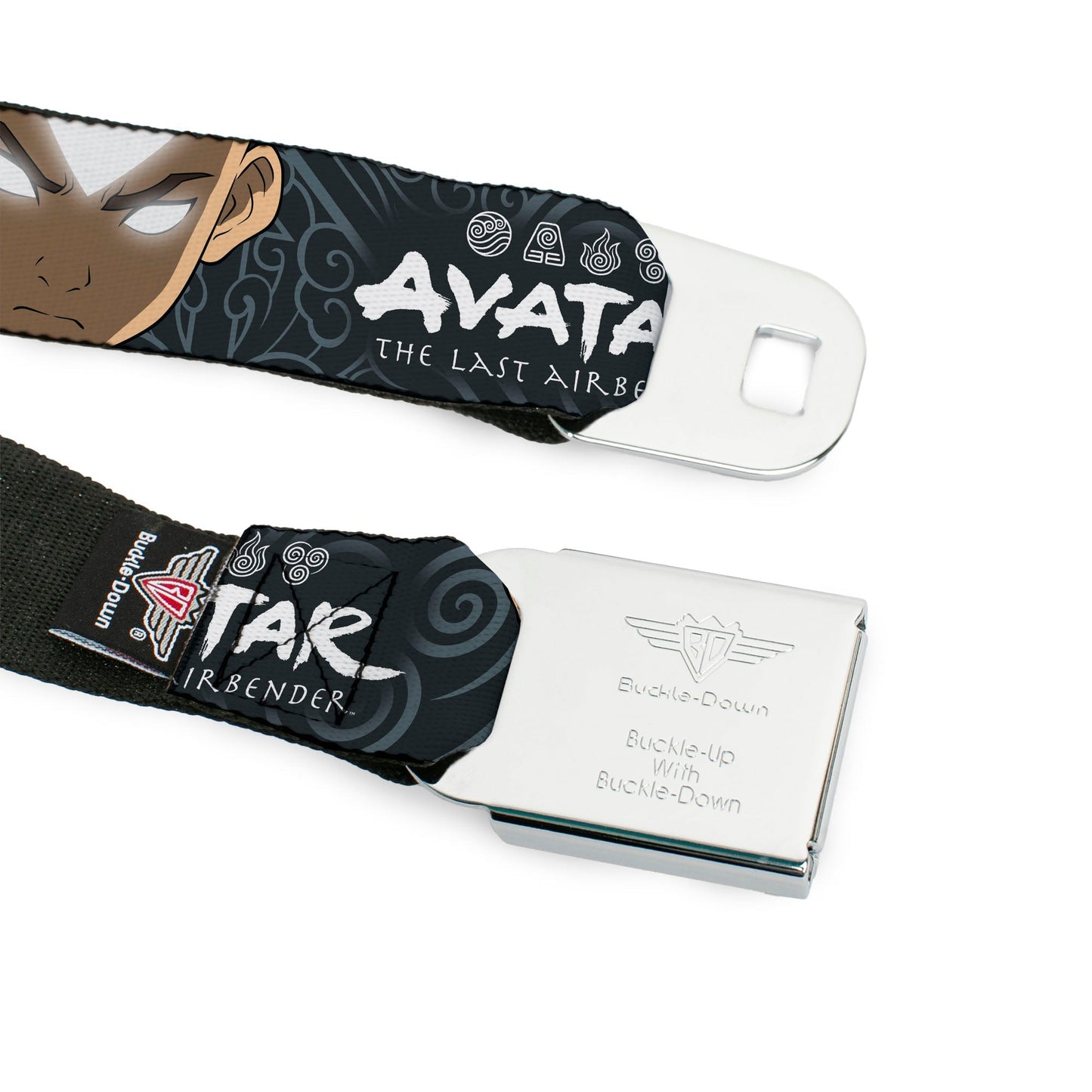 Avatar: The Last Airbender Aang Face & Logo Seatbelt Belt - Paramount Shop