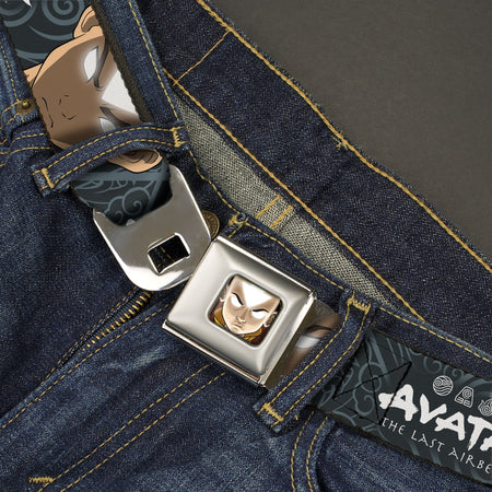 Avatar: The Last Airbender Aang Face & Logo Seatbelt Belt - Paramount Shop