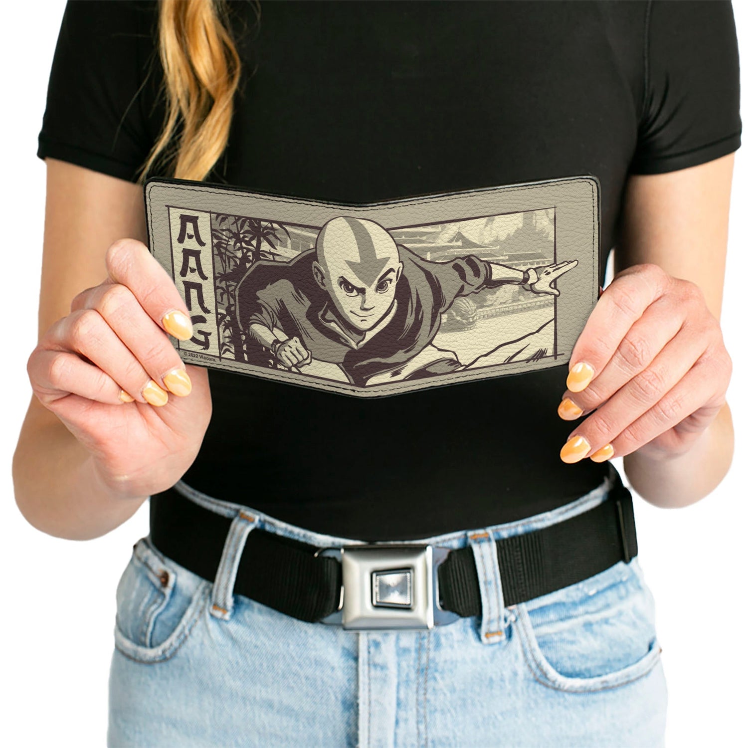 Avatar: The Last Airbender Aang Garden Pose Bi - Fold Wallet - Paramount Shop