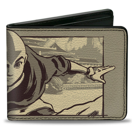 Avatar: The Last Airbender Aang Garden Pose Bi - Fold Wallet - Paramount Shop