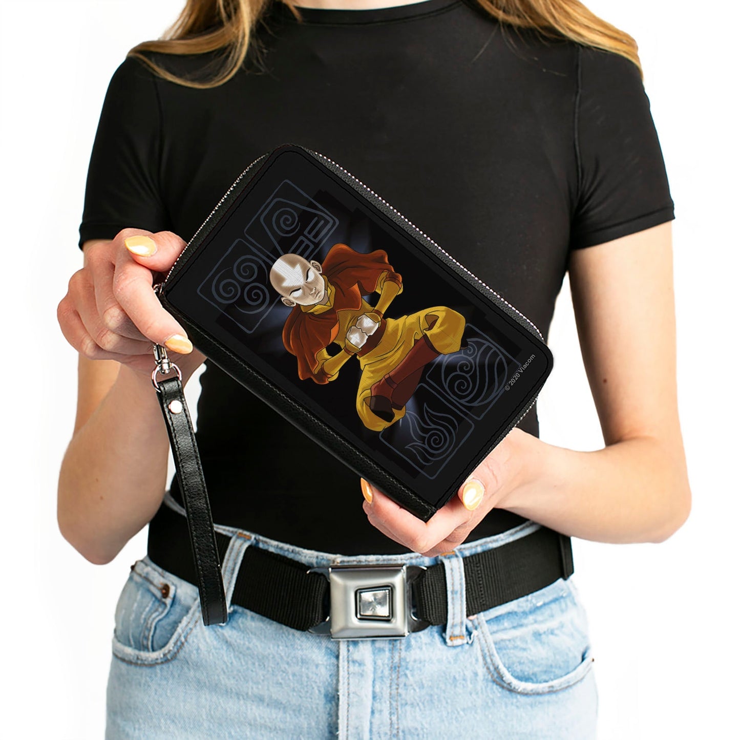 Avatar: The Last Airbender Aang Meditating Zip Clutch Wallet - Paramount Shop