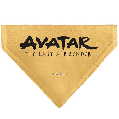 Avatar The Last Airbender Action Pose Yellow Pet Bandana - Paramount Shop