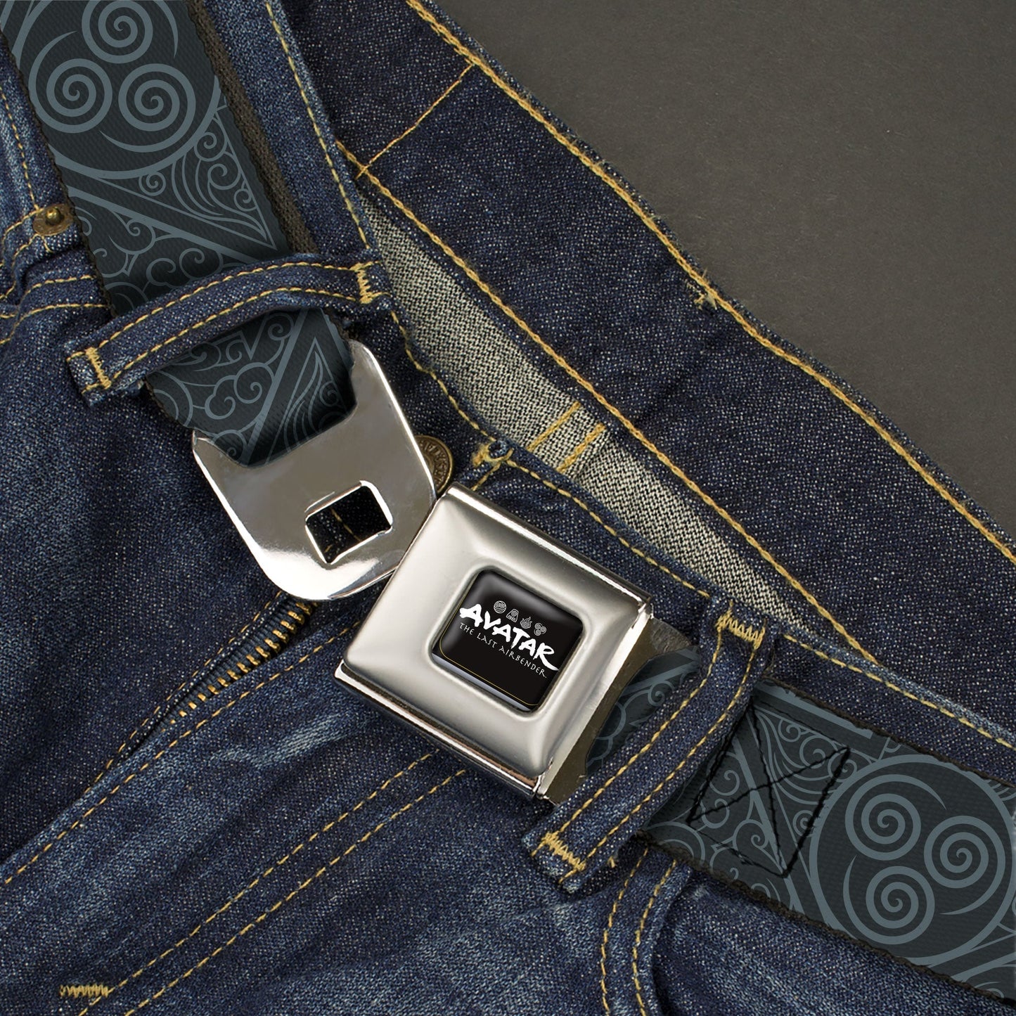 Avatar: The Last Airbender Air Element Logo Seatbelt Belt - Paramount Shop