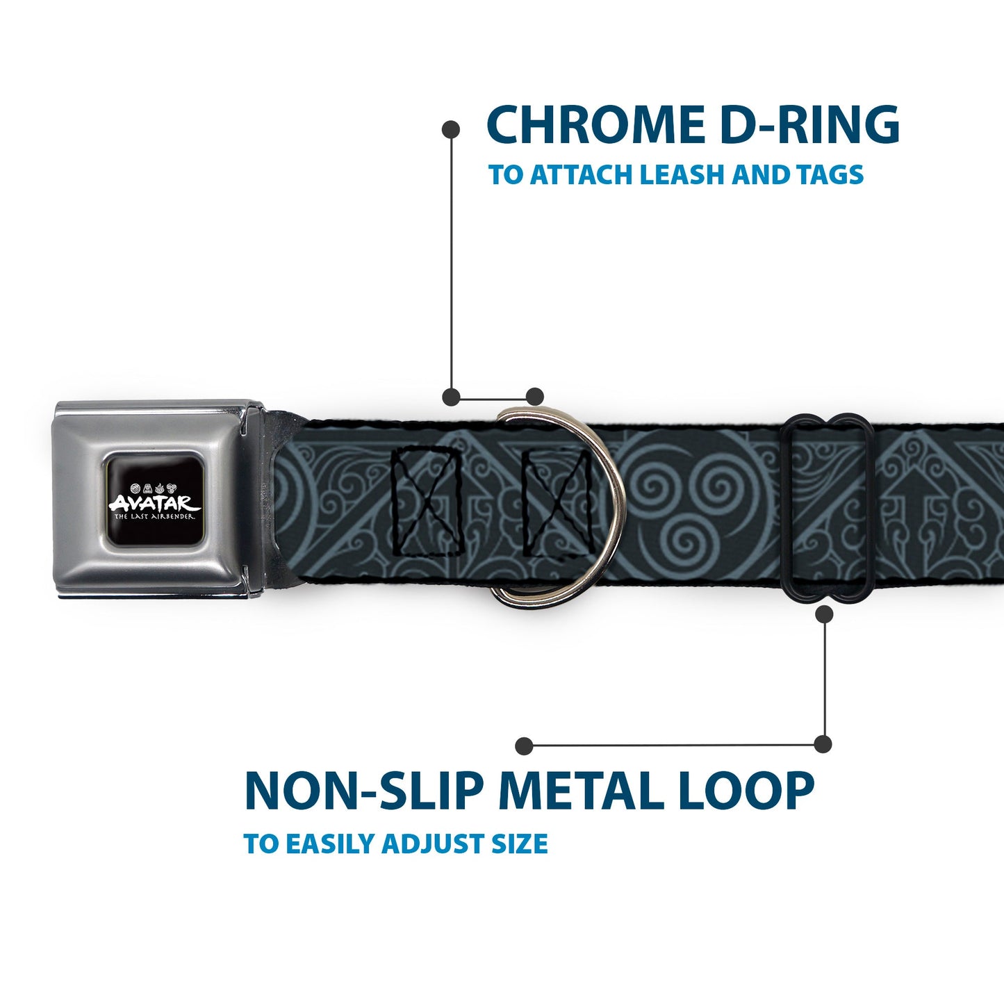 Avatar: The Last Airbender Air Element Logo Seatbelt Collar - Paramount Shop