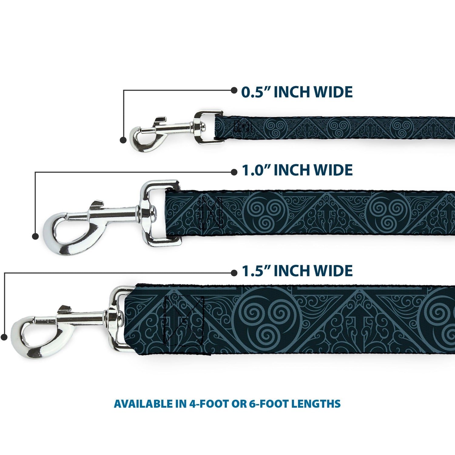 Avatar: The Last Airbender Air Element Symbol Blue Dog Leash - Paramount Shop