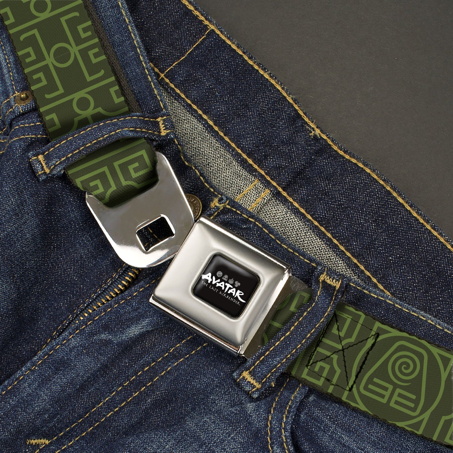 Avatar: The Last Airbender Earth Element Seatbelt Belt - Paramount Shop