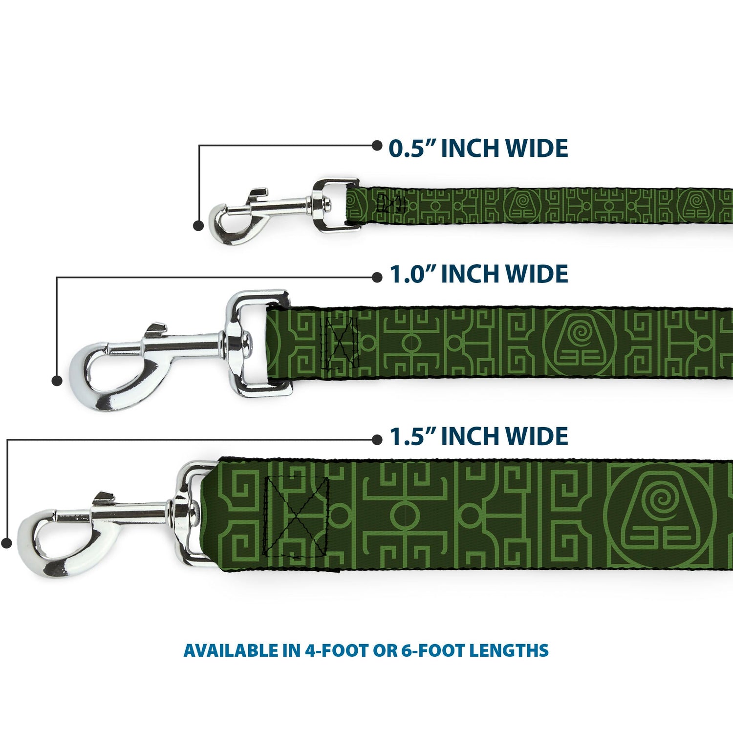Avatar: The Last Airbender Earth Element Symbol Dog Leash - Paramount Shop