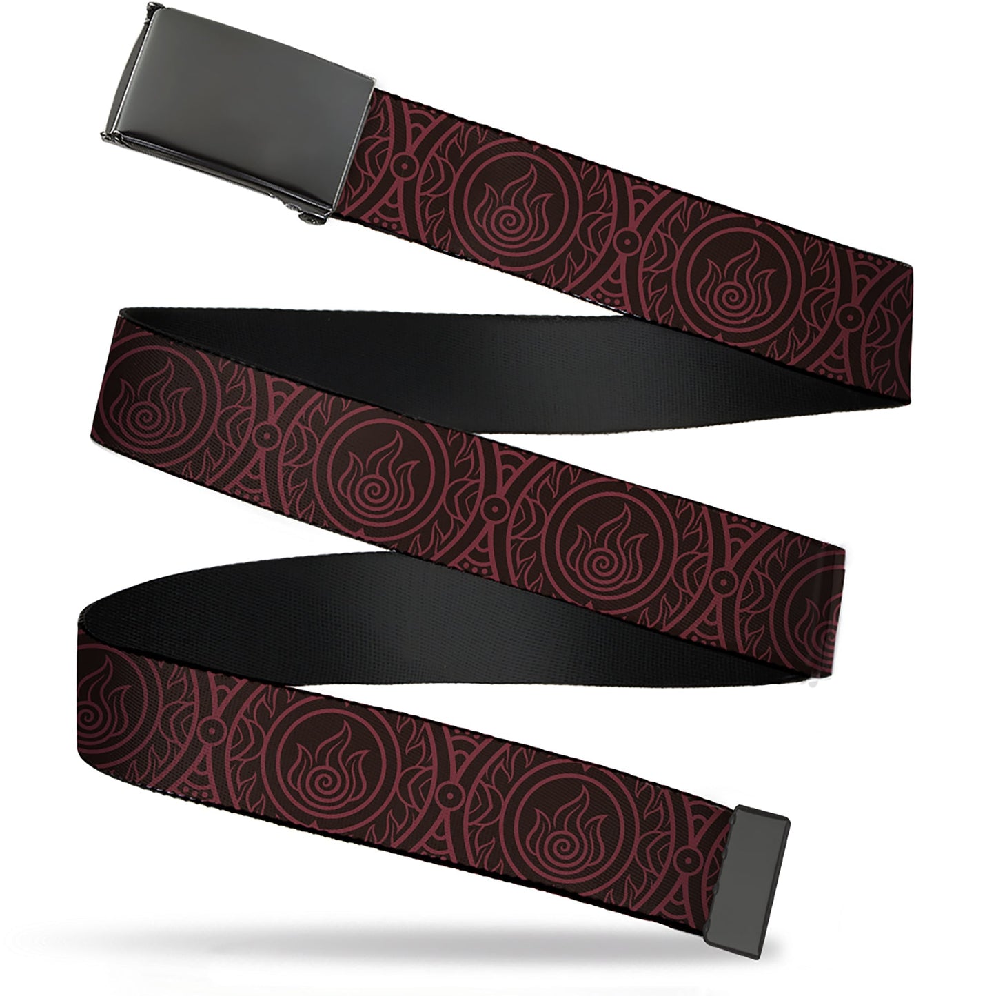 Avatar: The Last Airbender Fire Element Black & Red Web Belt - Paramount Shop