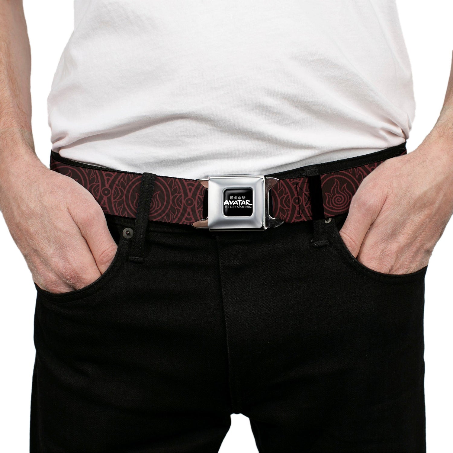 Avatar: The Last Airbender Fire Element Logo Seatbelt Belt - Paramount Shop