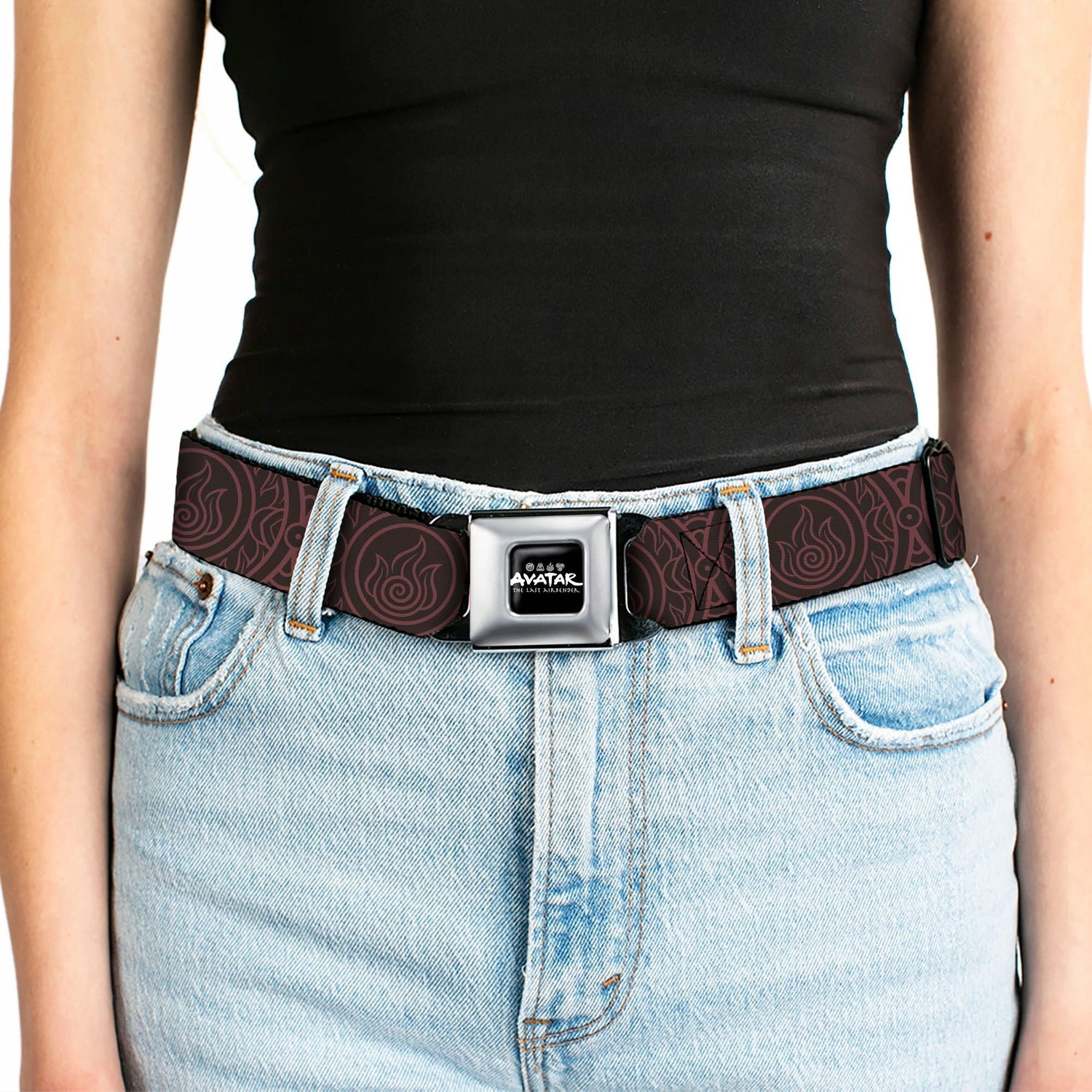 Avatar: The Last Airbender Fire Element Logo Seatbelt Belt - Paramount Shop