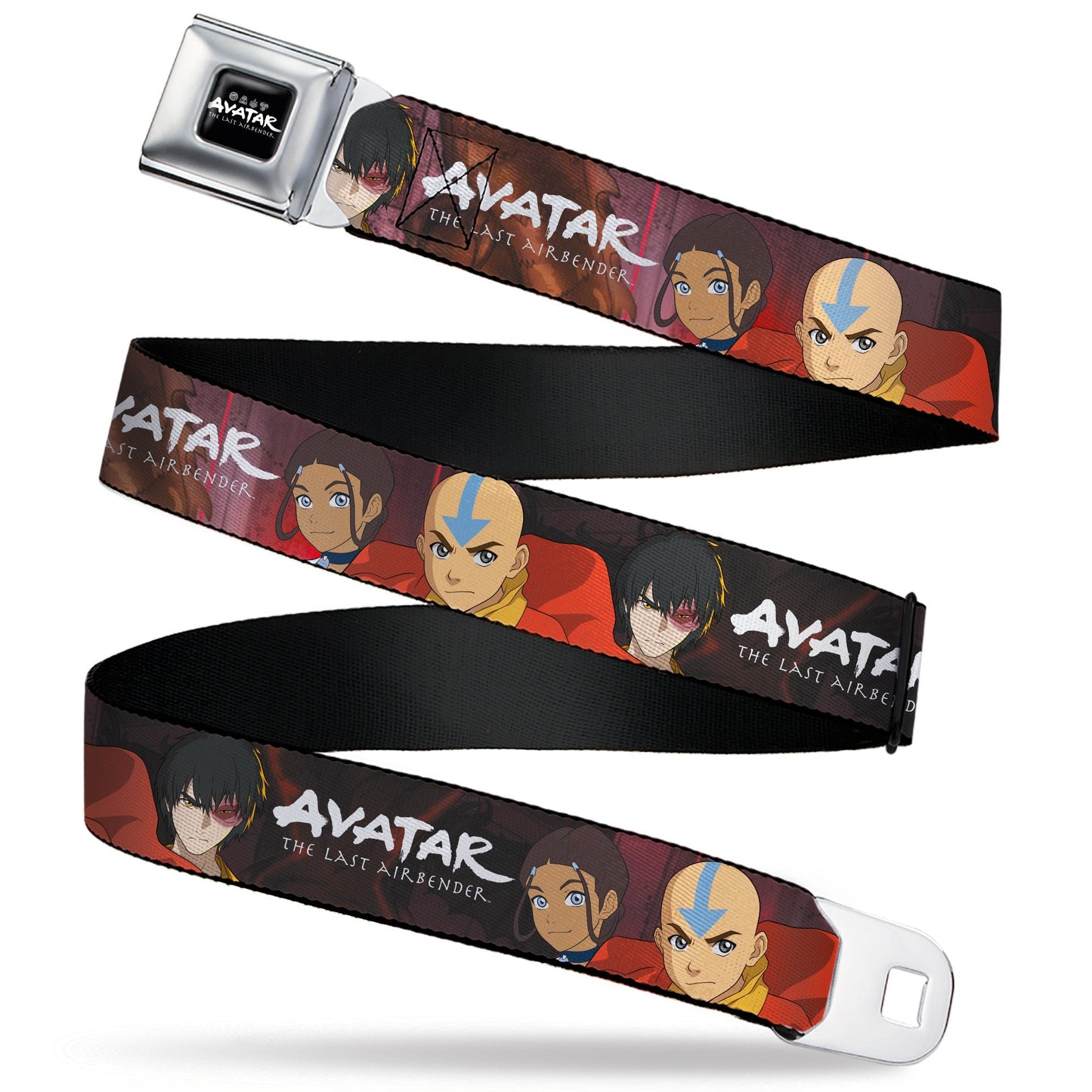Avatar: The Last Airbender Group Pose Graphic Seatbelt Belt - Paramount Shop