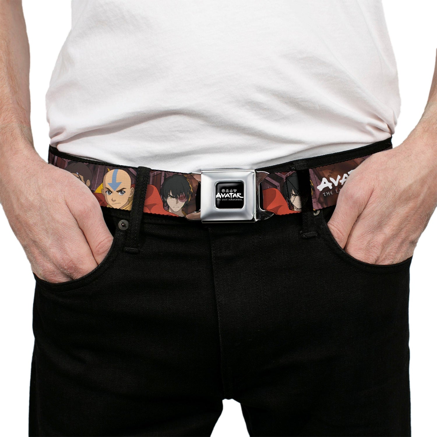 Avatar: The Last Airbender Group Pose Graphic Seatbelt Belt - Paramount Shop