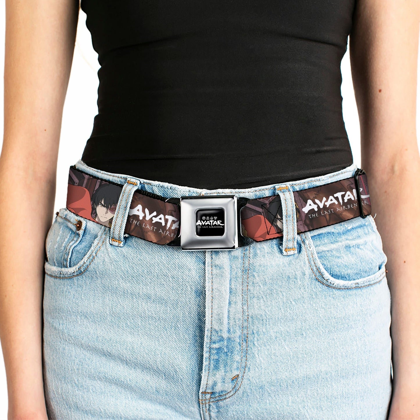Avatar: The Last Airbender Group Pose Graphic Seatbelt Belt - Paramount Shop
