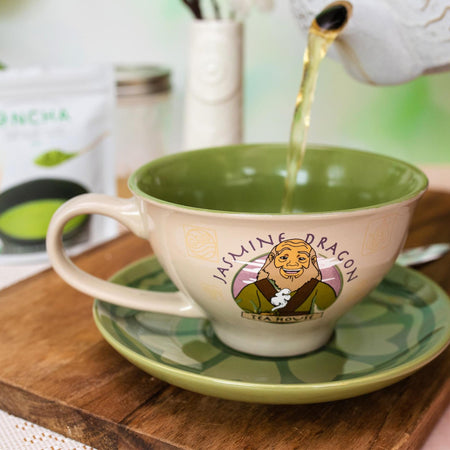 Avatar: The Last Airbender Jasmine Dragon Teacup and Saucer Set - Paramount Shop