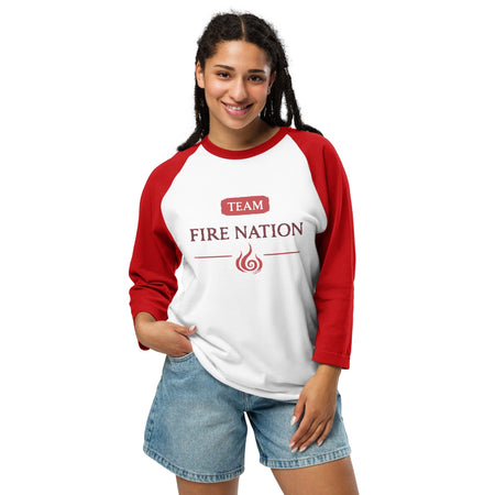Avatar: The Last Airbender Team Fire Nation Unisex Raglan Shirt - Paramount Shop