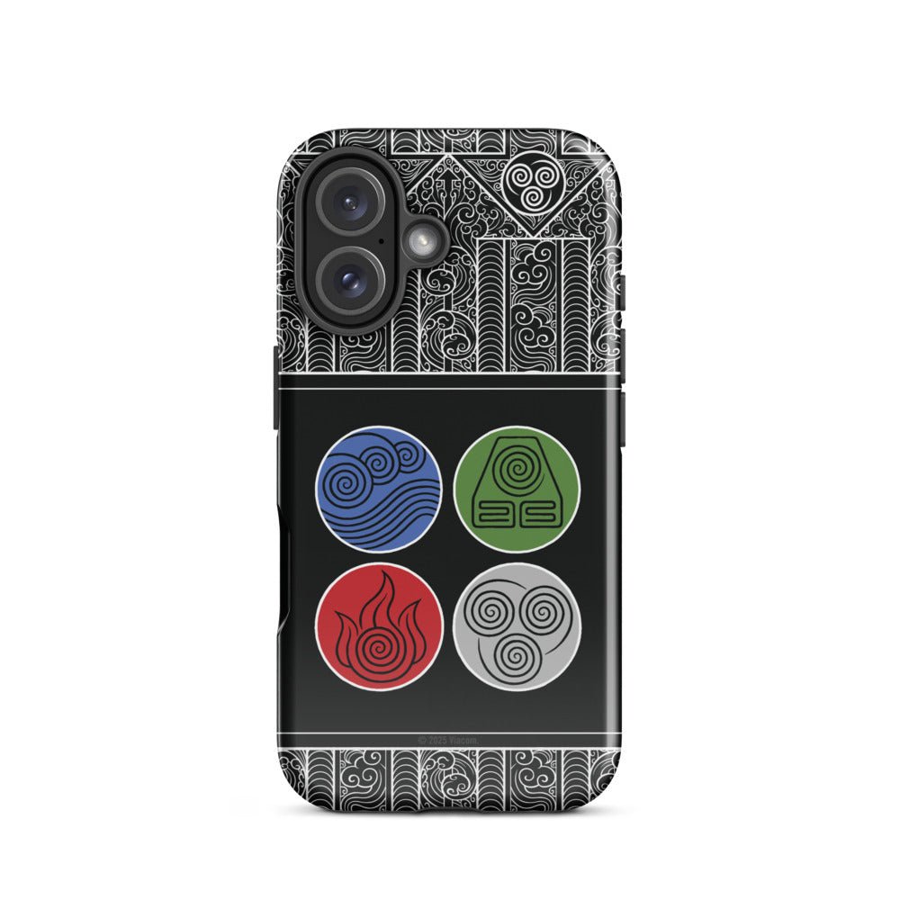 Avatar: The Last Airbender Water Earth Fire Air iPhone Case - Paramount Shop