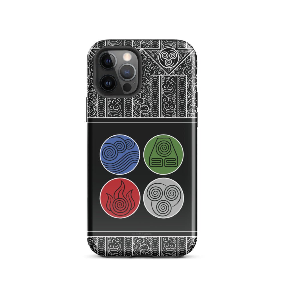 Avatar: The Last Airbender Water Earth Fire Air iPhone Case - Paramount Shop