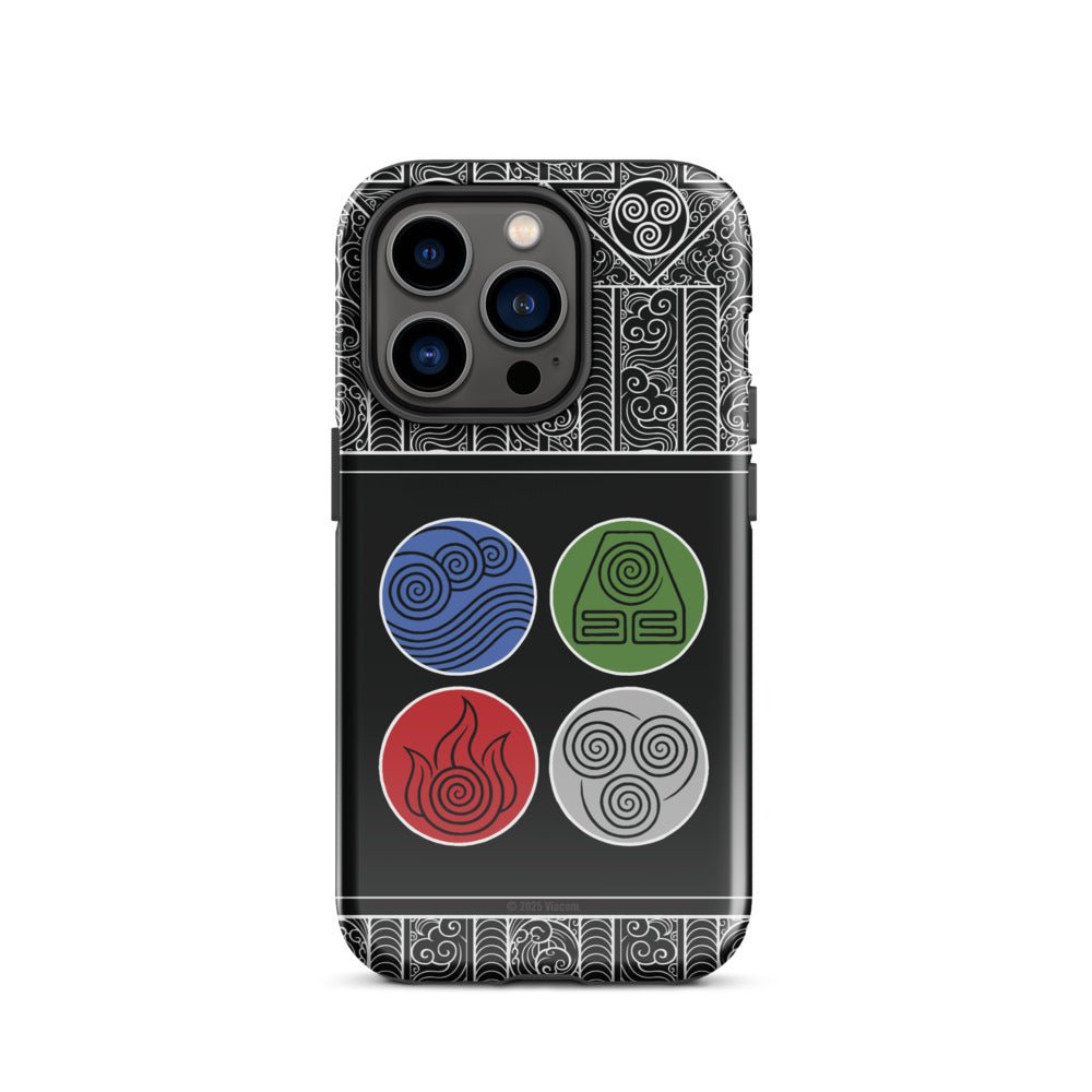 Avatar: The Last Airbender Water Earth Fire Air iPhone Case - Paramount Shop