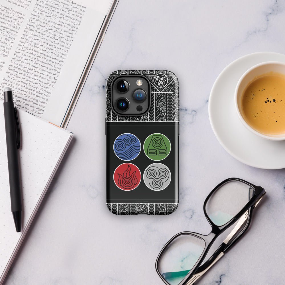 Avatar: The Last Airbender Water Earth Fire Air iPhone Case - Paramount Shop