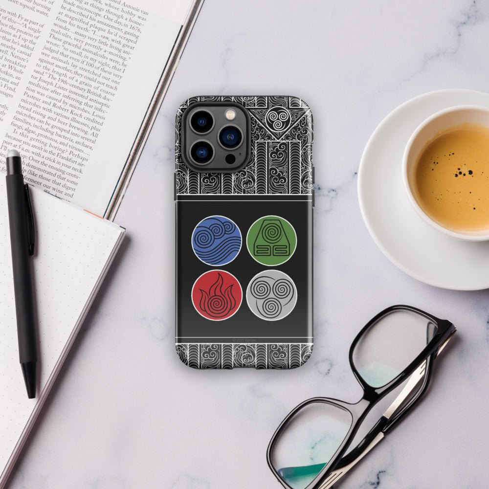 Avatar: The Last Airbender Water Earth Fire Air iPhone Case - Paramount Shop