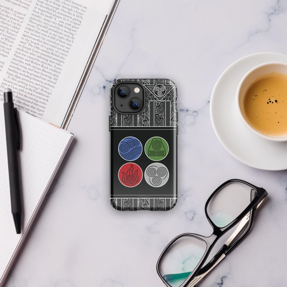 Avatar: The Last Airbender Water Earth Fire Air iPhone Case - Paramount Shop