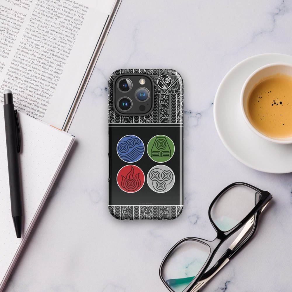Avatar: The Last Airbender Water Earth Fire Air iPhone Case - Paramount Shop