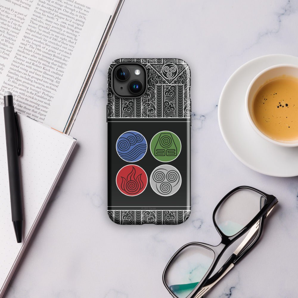 Avatar: The Last Airbender Water Earth Fire Air iPhone Case - Paramount Shop