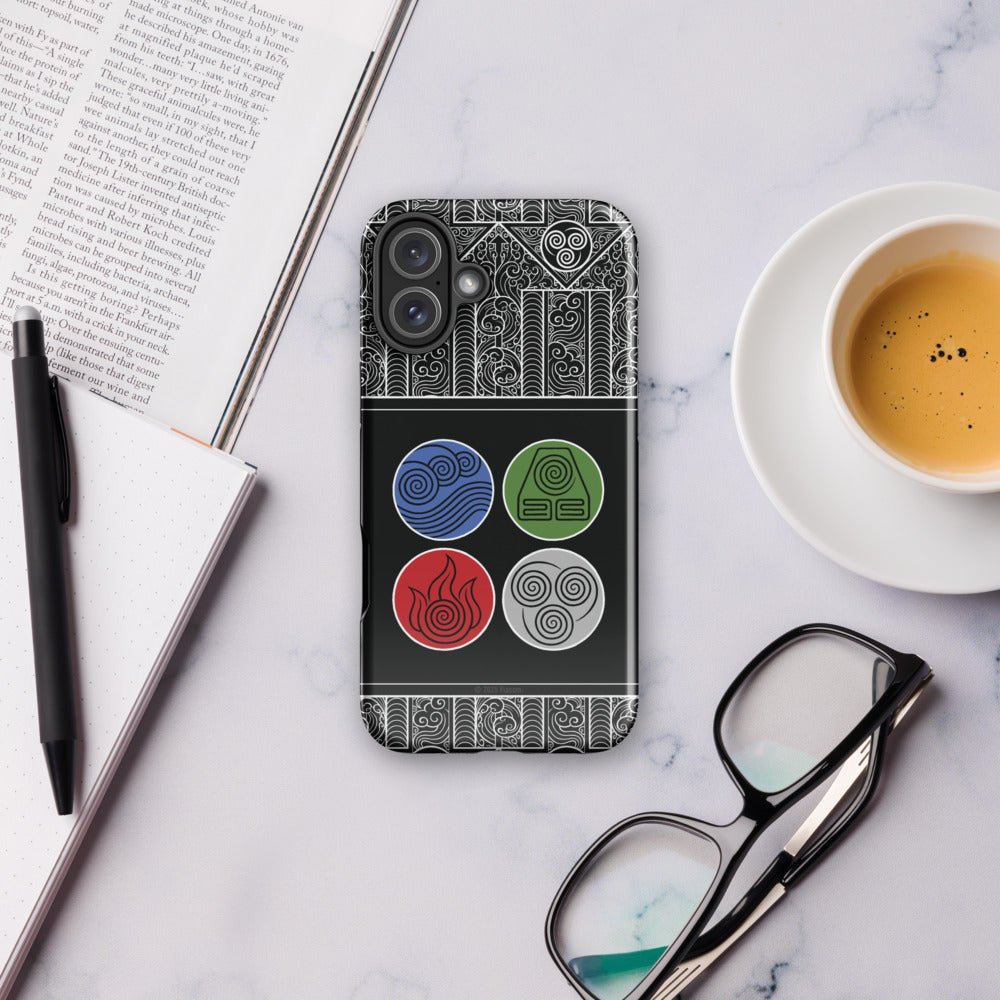 Avatar: The Last Airbender Water Earth Fire Air iPhone Case - Paramount Shop