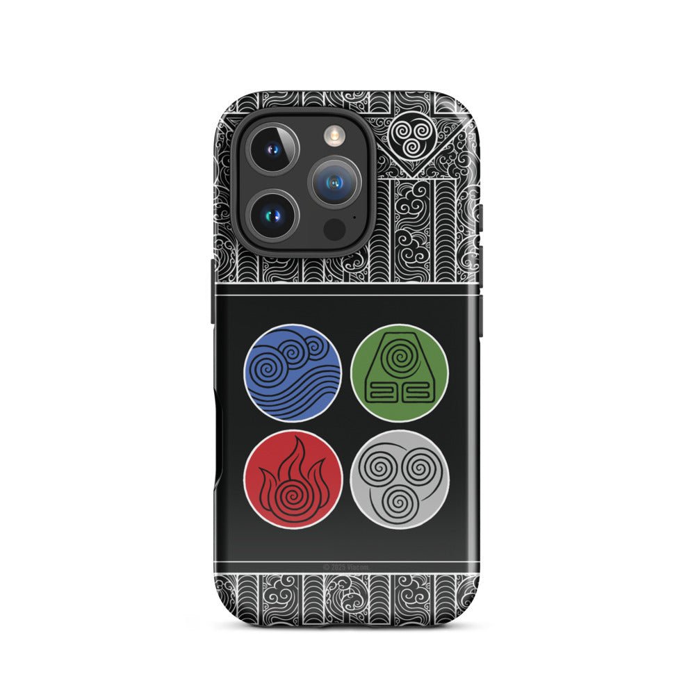 Avatar: The Last Airbender Water Earth Fire Air iPhone Case - Paramount Shop