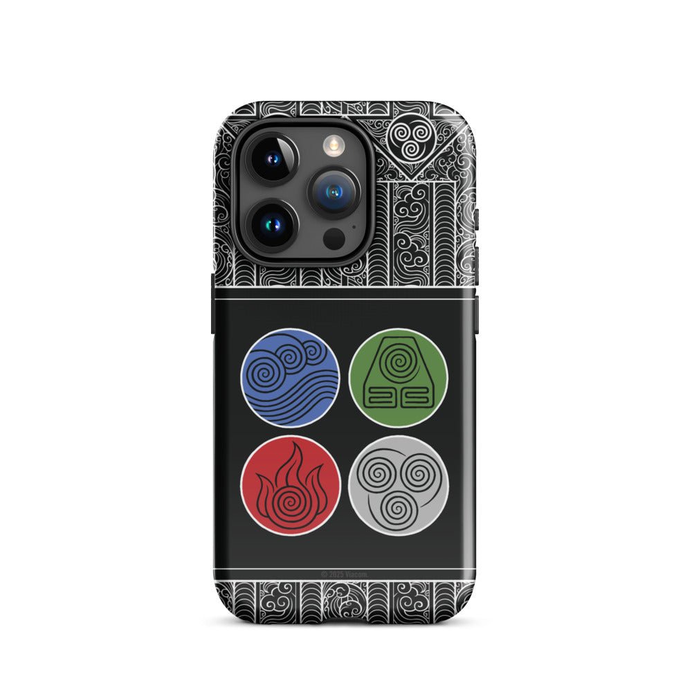 Avatar: The Last Airbender Water Earth Fire Air iPhone Case - Paramount Shop