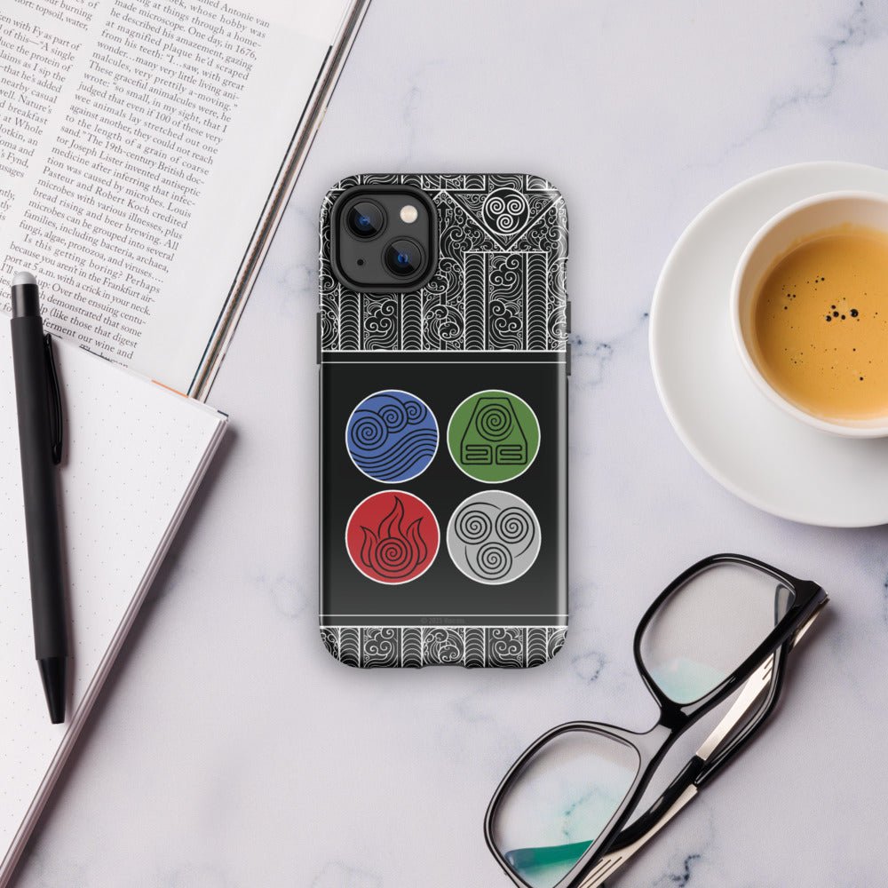 Avatar: The Last Airbender Water Earth Fire Air iPhone Case - Paramount Shop