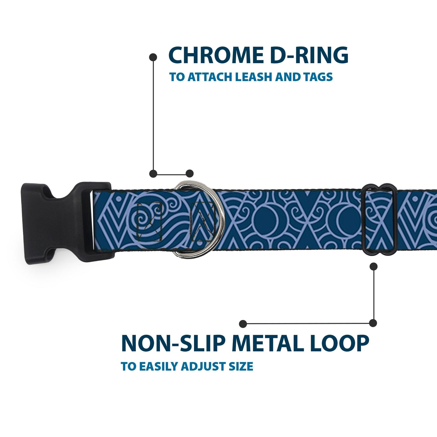 Avatar: The Last Airbender Water Element Plastic Clip Dog Collar - Paramount Shop