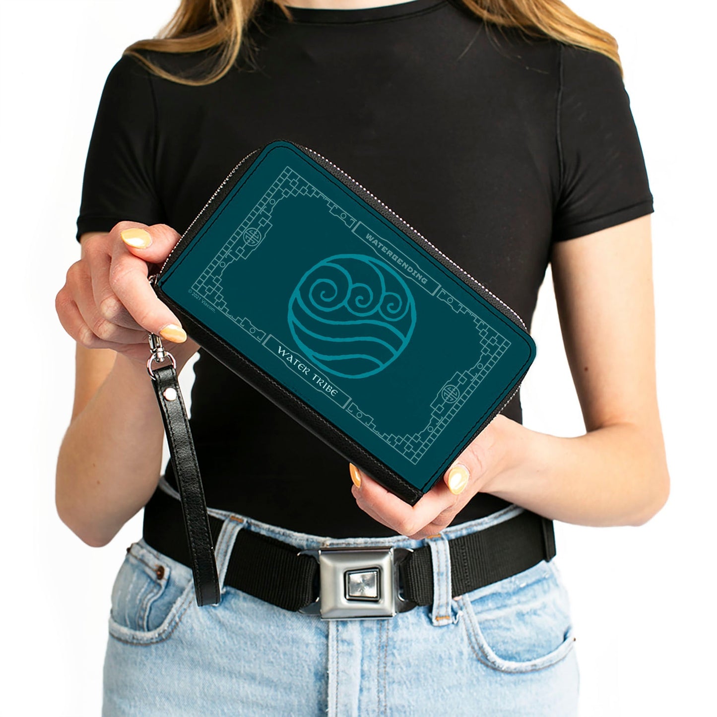 Avatar: The Last Airbender Water Tribe Icon Zip Around Clutch Wallet - Paramount Shop