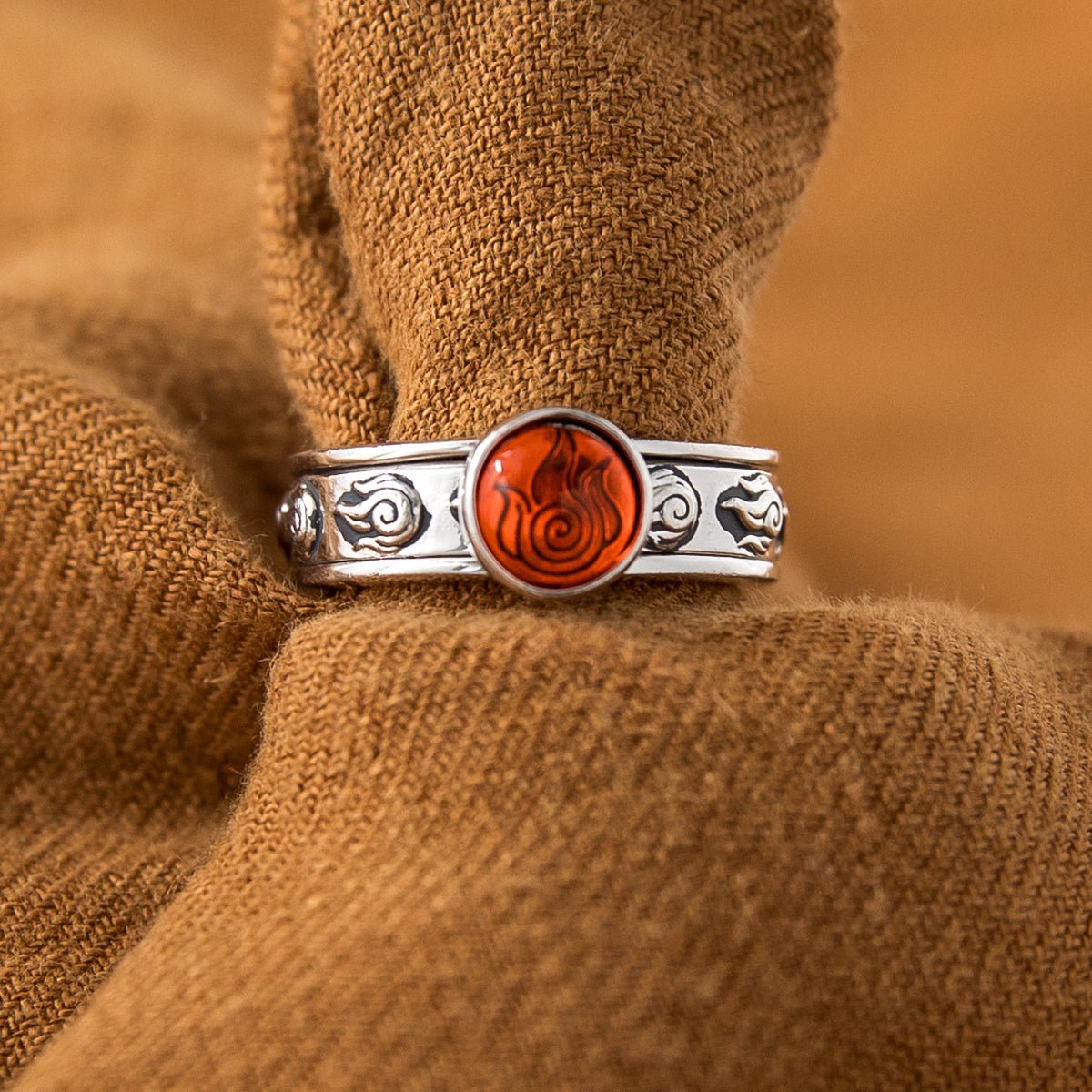 Avatar: The Last Airbender x RockLove Firebender Spinner Ring - Paramount Shop