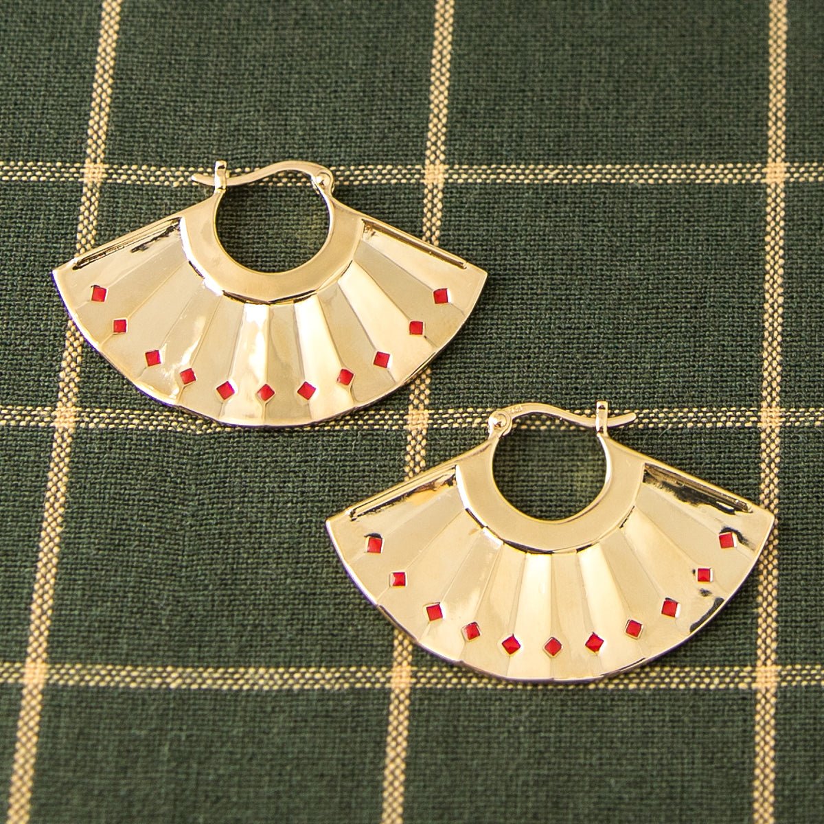 Avatar: The Last Airbender x RockLove Kyoshi Warrior Fan Earrings - Paramount Shop